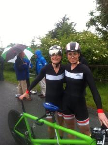 Katie George Dunlevy and Eve McCrystal - winner's of the female tandem gold medal