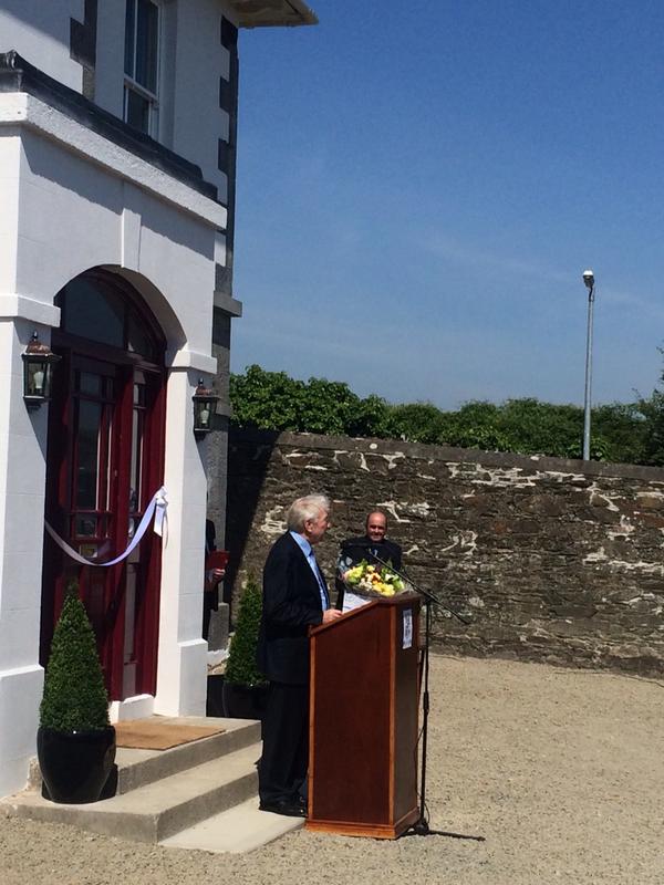 Martin Naughton speaking at the opening of the Market House Campus Project in Dunleer today